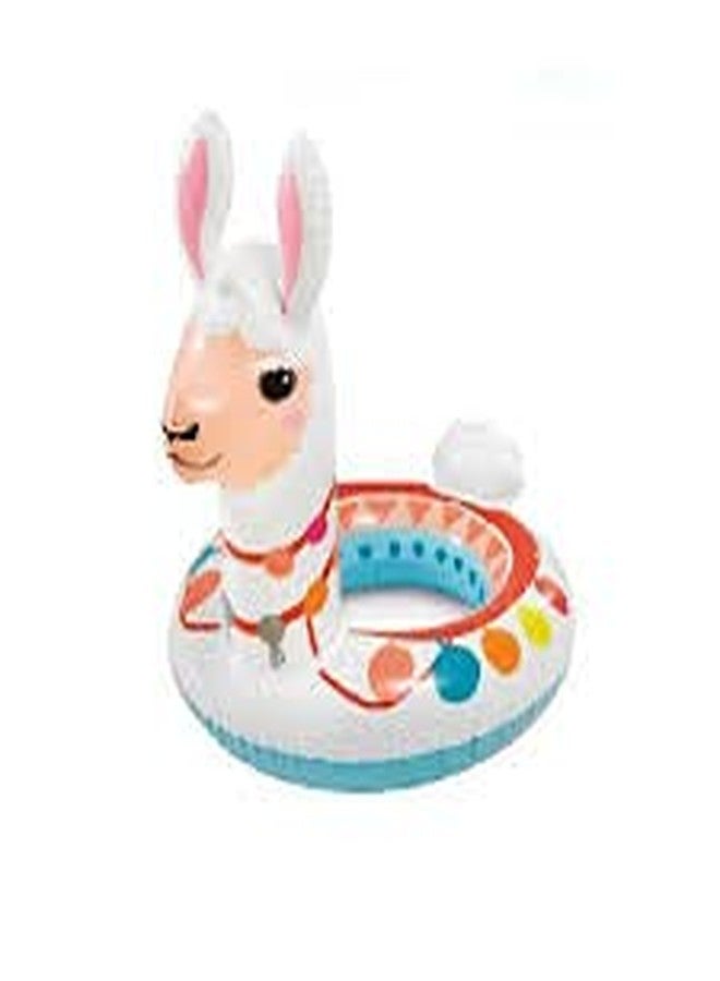 PRISMAXIC Llama Pool Rings Inflatable Swim Pool Float Water Float Ring Tube Swimming Baby Safety Seat Float Ring Red Fire Engine Shape Tube Kids and Adults- 34" x 23" (Animal Llama) - Image 4